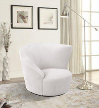 Canvello Canvello White Collection Crescent Chair-4