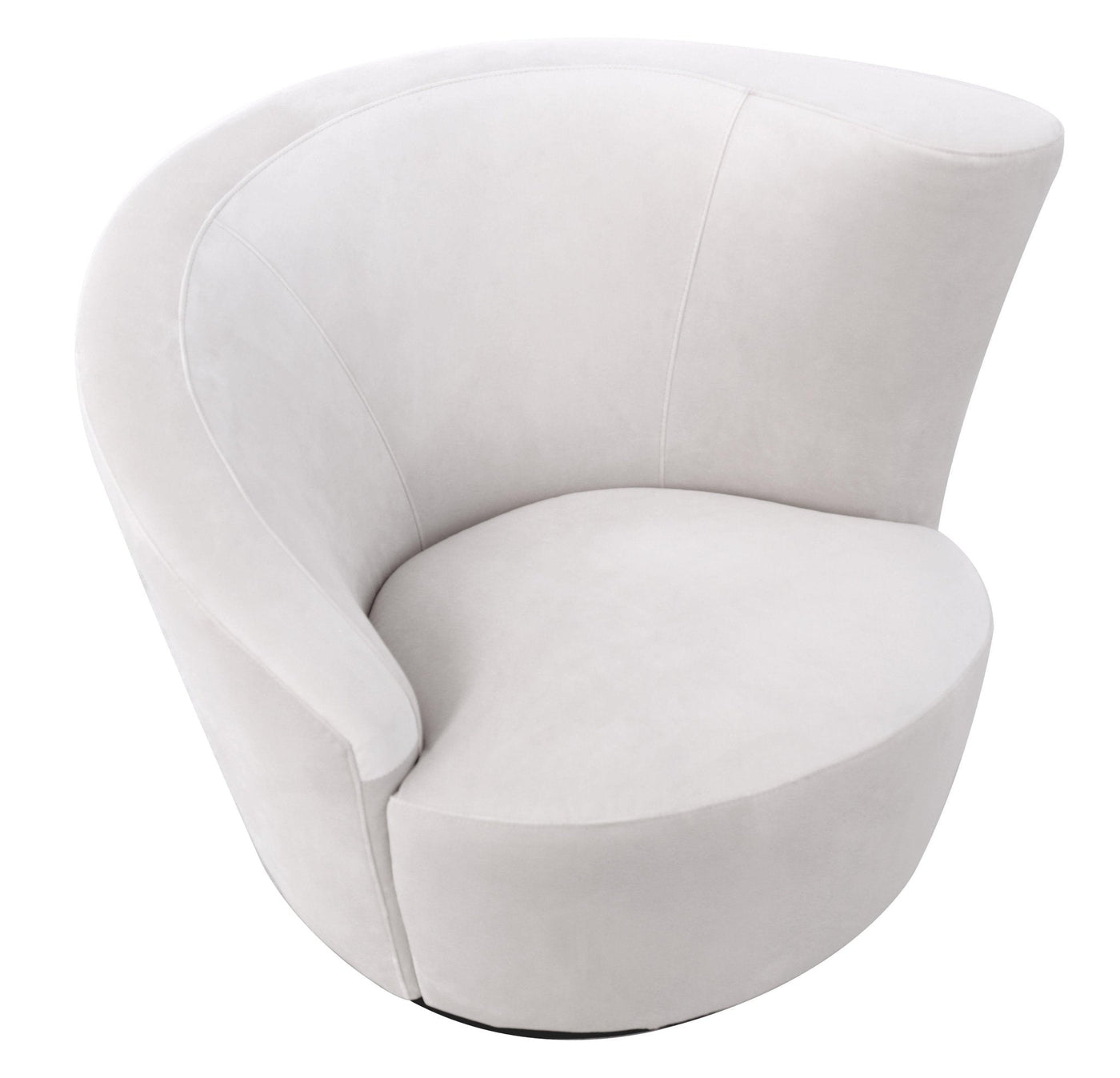Canvello Canvello White Collection Crescent Chair-3