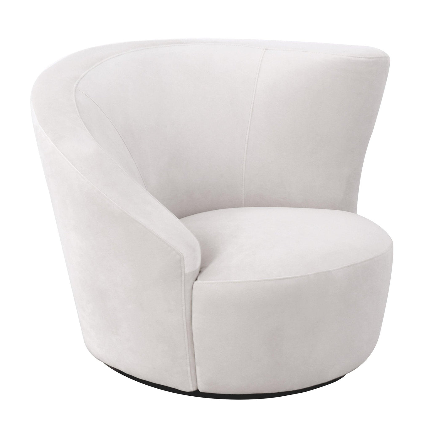 Canvello Canvello White Collection Crescent Chair-1