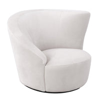Canvello Canvello White Collection Crescent Chair-1