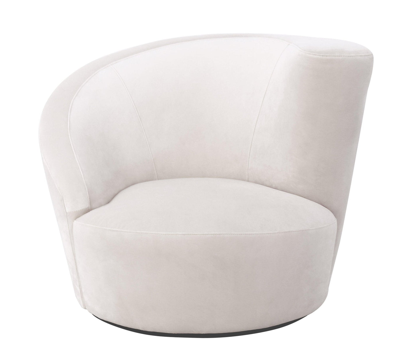 Canvello Canvello White Collection Crescent Chair-0