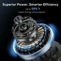 28dB Tower Fan with 12 Speeds and 4 Modes, Standing Floor Fan with 80° Oscillating, 12H Timer, Black