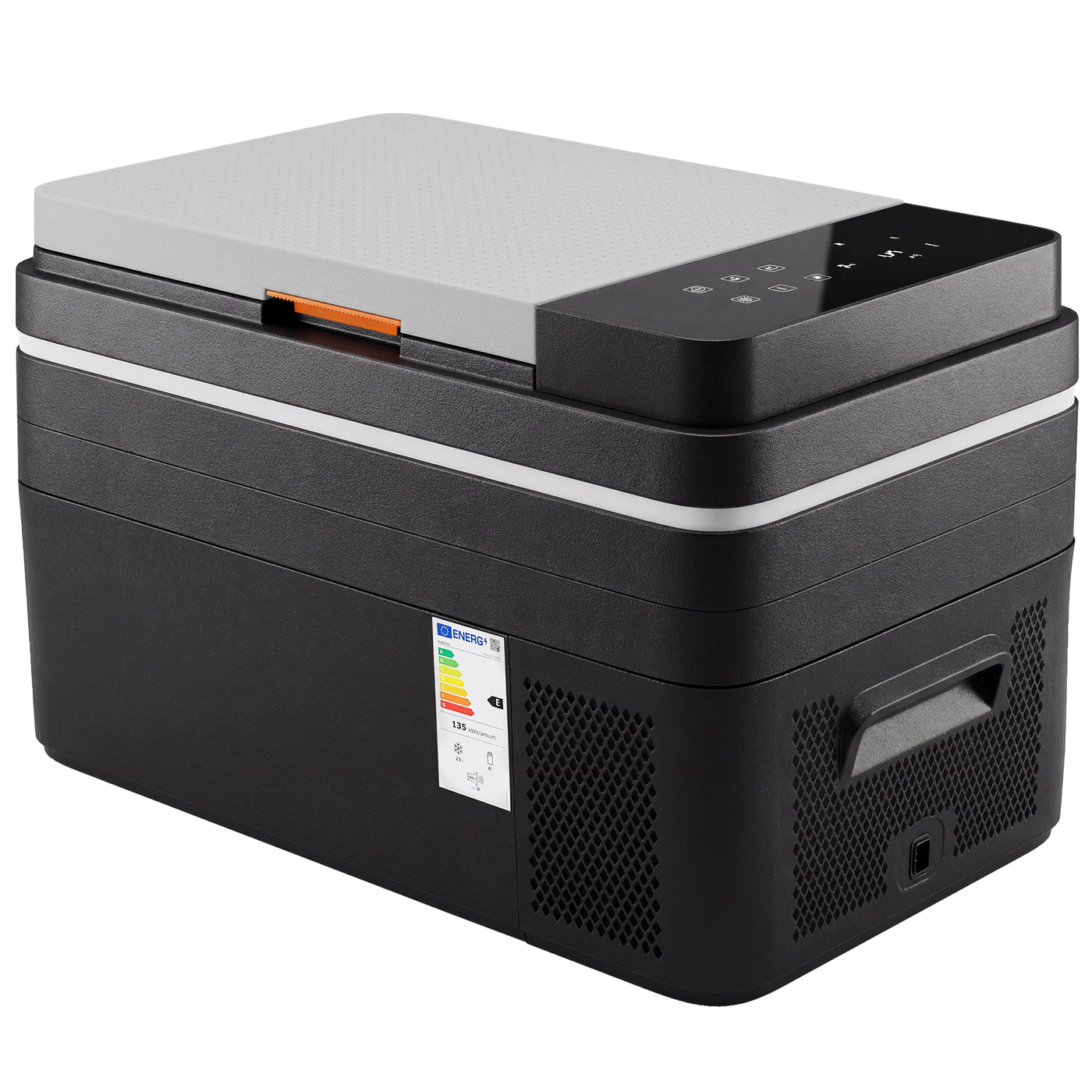 12 Volt Car Refrigerator, 32QT Car Fridge with App Control, 12/24V DC and 100-240V AC, Black