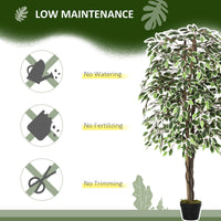 5.3ft Artificial Tree, Indoor Fake Ficus with Pot, for Home Office Living Room Decor