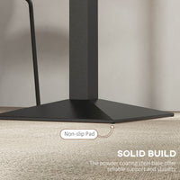 28" Square Dining Table, Modern Dining Room Table with Steel Base, Space Saving Small Kitchen Table, Dark Brown