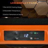 32 Quart Car Fridge, Portable Freezer, Electric Cooler Box with 12/24V DC and 100-240V AC for Camping, Driving, Picnic