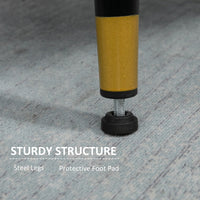 Accent Chair, Upholstered Armchair with Tufted Back Cushion and Steel Legs for Living Room, Bedroom, Grey