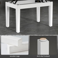 Adjustable Piano Bench with Storage and Soft PU Leather Padded, with Enough Music Storage Design, White
