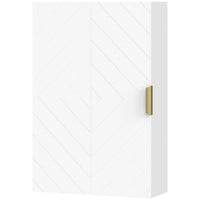 Bathroom Medicine Cabinet, Modern Wall Cabinet with Adjustable Shelves and Single Door for Laundry Room