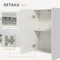 Wall Mounted Mirror Cabinet, Bathroom Medicine Cabinet with Mirror, 2 Doors, Adjustable Shelf and Soft Close Mechanism