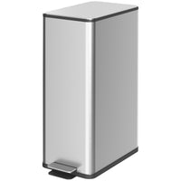 5.3 gal/20 L Stainless Steel Kitchen Garbage Can with Soft-close Lid, Foot Pedal, Fingerprint-Proof, Silver