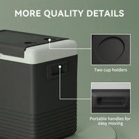 12 Volt Car Refrigerator, 53QT Car Fridge Electric Cooler, 12/24V DC and 100-240V AC, -68-68 ℉, Portable Refrigerator