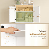 Over The Toilet Storage, Modern Bathroom Cabinet Over Toilet with Drawer, Cabinet and Adjustable Shelf, White
