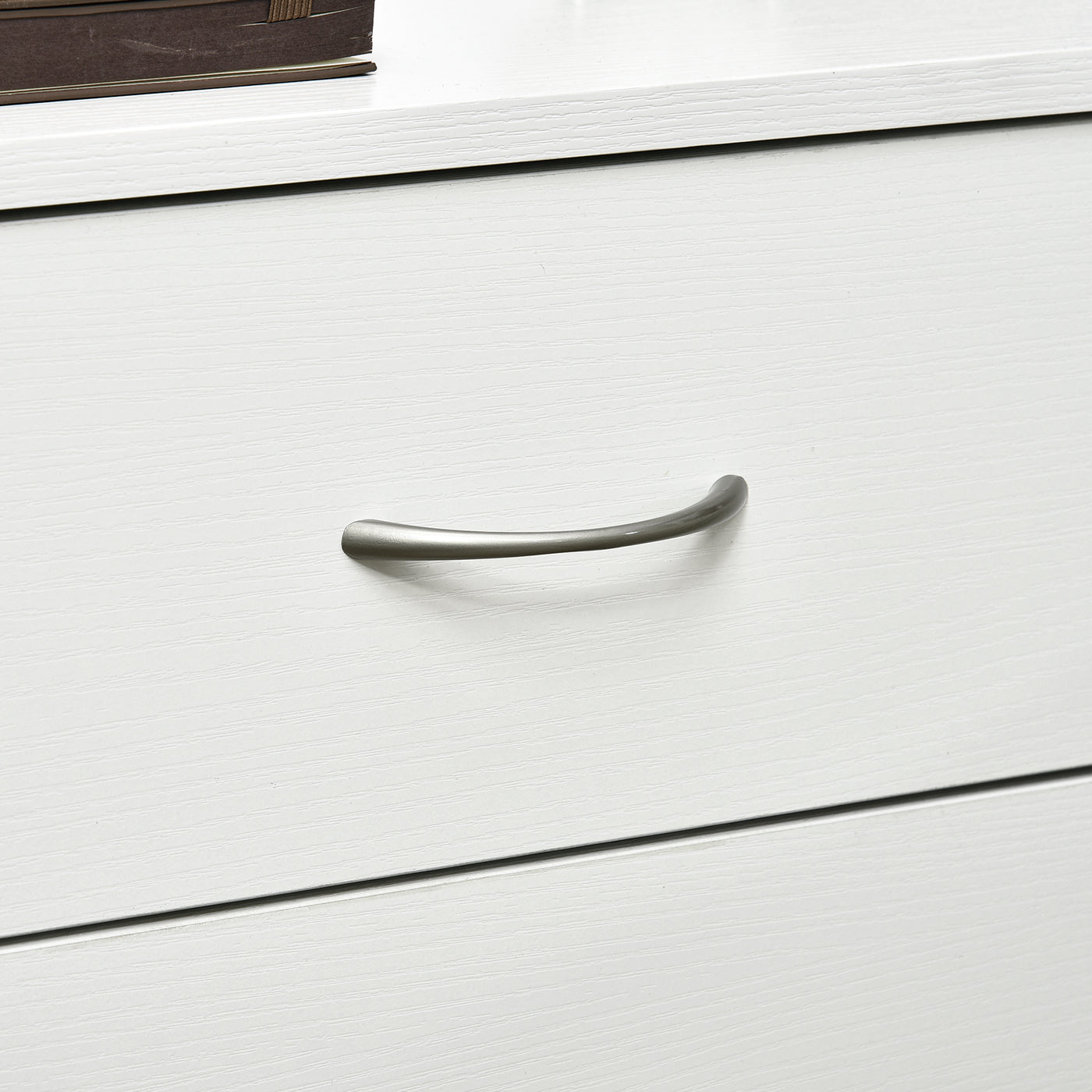 Bedside Table with 3 Drawers, Modern Wood Nightstand, Side End Table for Bedroom, White