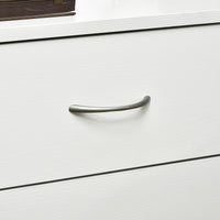 Bedside Table with 3 Drawers, Modern Wood Nightstand, Side End Table for Bedroom, White