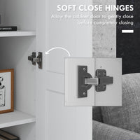 69" Pantry Cabinet with Storage, Kitchen Pantry Storage Cabinet with Soft Close Doors and Adjustable Shelves, White