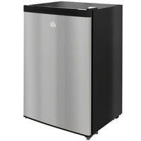 Upright Freezer, 3 Cu.Ft Mini Freezer with Reversible Single Door, Adjustable Thermostat for Home, Dorm, Silver
