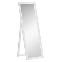 58" x 20" Full Length Mirror with Frame, Floor Standing Mirror, Rectangular Full Body Mirror for Bedroom, Living Room, White