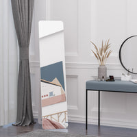Full Length Mirror for Bedroom, Free Standing Dressing Mirror, Wall Mirror with Wood Frame, 15" x 61", White