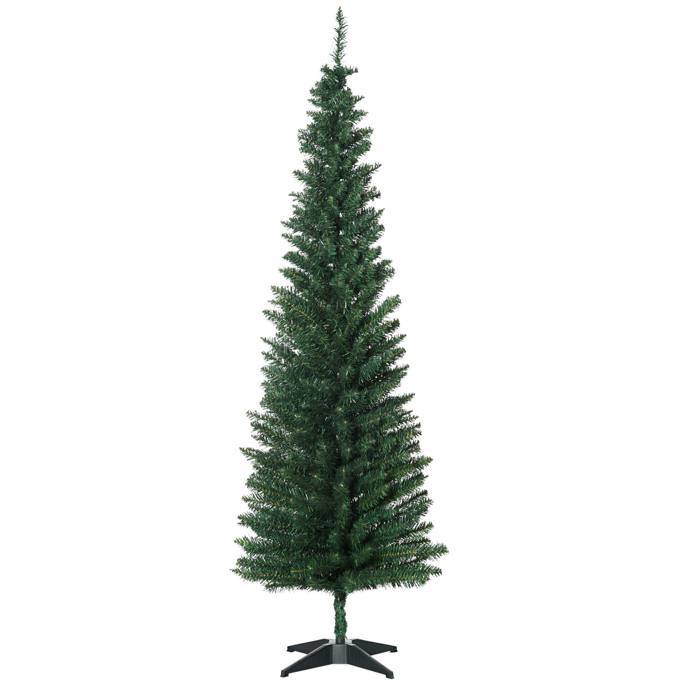 6’ PVC Unlit Slim Artificial Pencil Christmas Tree Holiday Décor