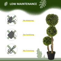 Set of 2 3FT Artificial Tree Bamboo Tree Fake Plants in Pot for Home Office Living Room Decor, Green