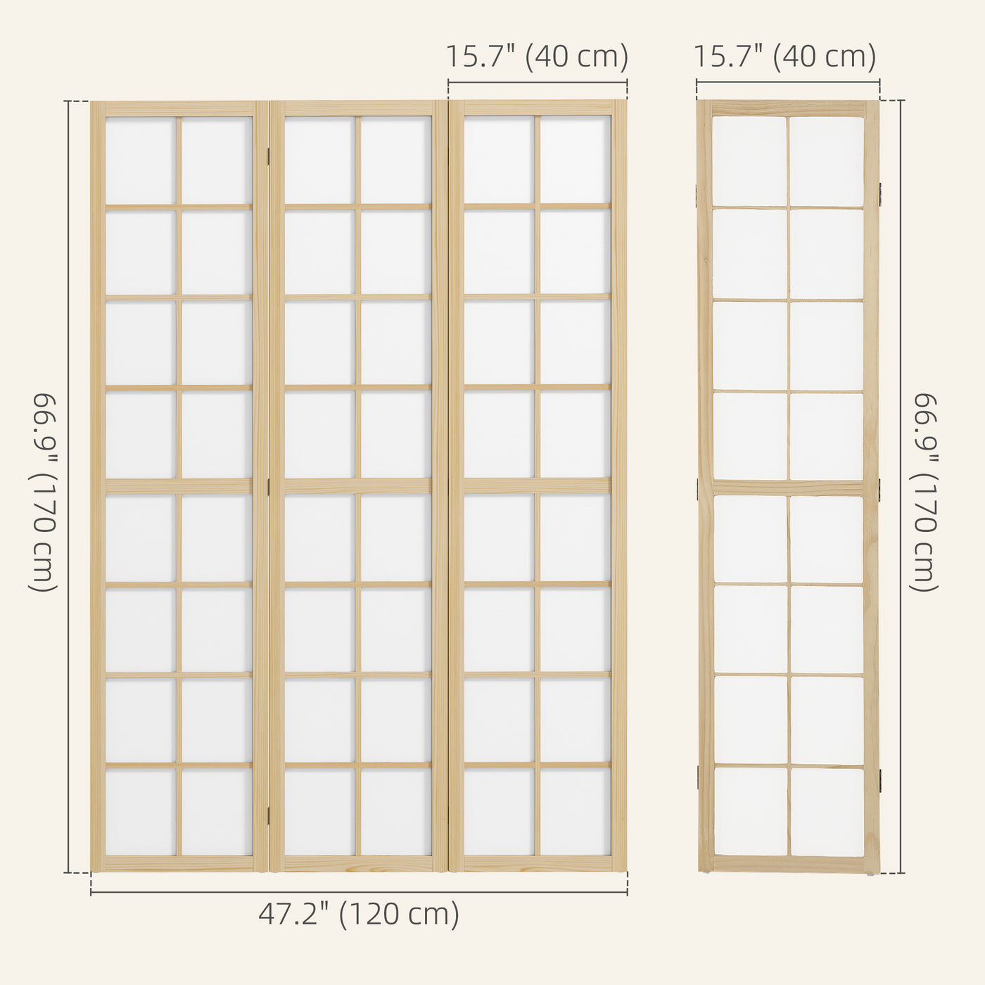 3 Panel Room Divider, 5.6 ft Folding Wall Divider Room Partition for Home Office, Bedroom