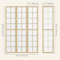 3 Panel Room Divider, 5.6 ft Folding Wall Divider Room Partition for Home Office, Bedroom