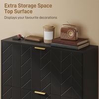 Shoe Cabinet with 3 Flip Drawers, Modern Narrow Shoe Storage Cabinet with Adjustable Shelves, Black