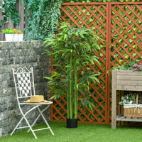 5.3ft Artificial Tree, Indoor Fake Bamboo with Pot, for Home, Office, and Living Room Decor