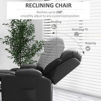 Electric Lift Chair for Elderly, Power Recliner with Footrest, Remote Control, Cup Holders for Living Room, Grey