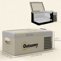 12 Volt Car Refrigerator, 17QT Car Fridge Electric Cooler, 12/24V DC and 100-240V AC, -68℉-50℉, Portable Refrigerator