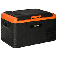 32 Quart Car Fridge, Portable Freezer, Electric Cooler Box with 12/24V DC and 100-240V AC for Camping, Driving, Picnic