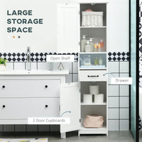 3-Piece Bathroom Furniture Set, Modern Bathroom Storage Cabinet with Drawers and Shelves, Tall and Small Floor Cabinets, Wall-mounted Medicine Cabinet, White