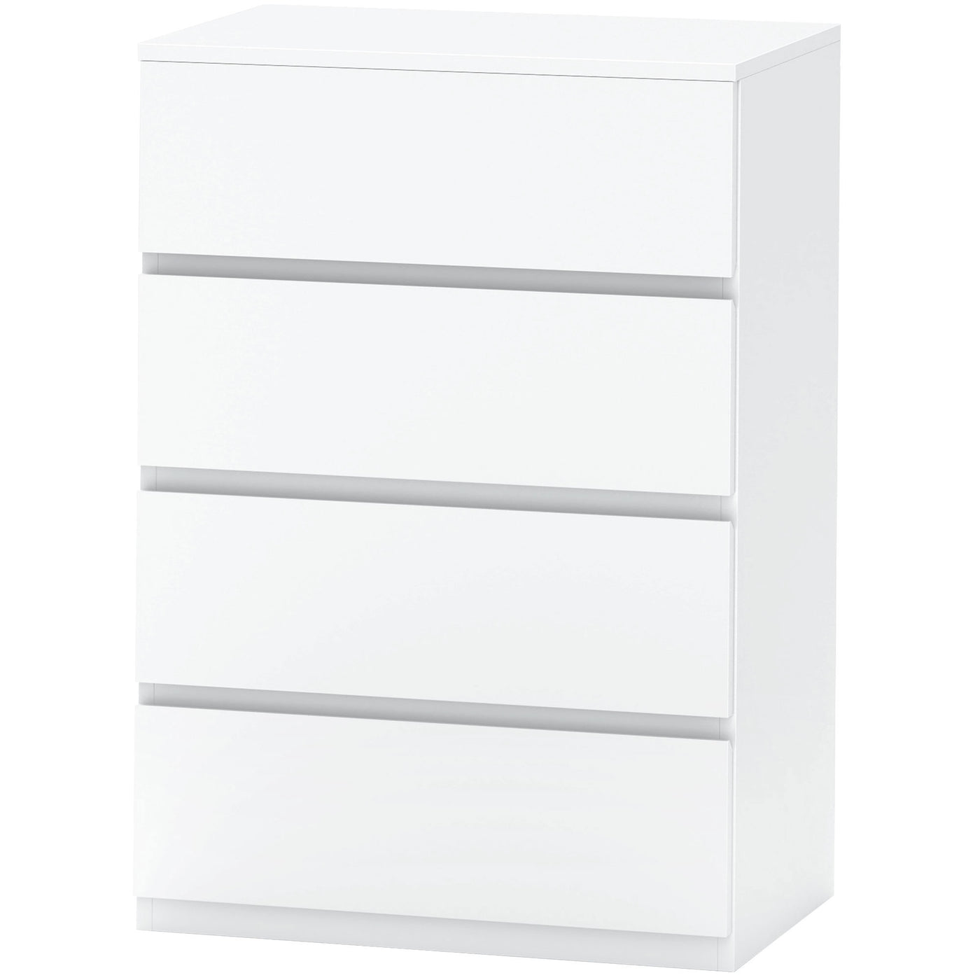 4 Drawer Chest Storage Cupboard Freestanding Drawer Unit, White