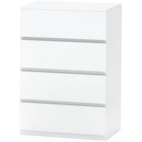 4 Drawer Chest Storage Cupboard Freestanding Drawer Unit, White