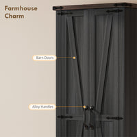 71" Pantry Cabinet, Kitchen Storage Cabinet with Adjustable Shelves, 2 Doors and Drawer for Dining Room, Black