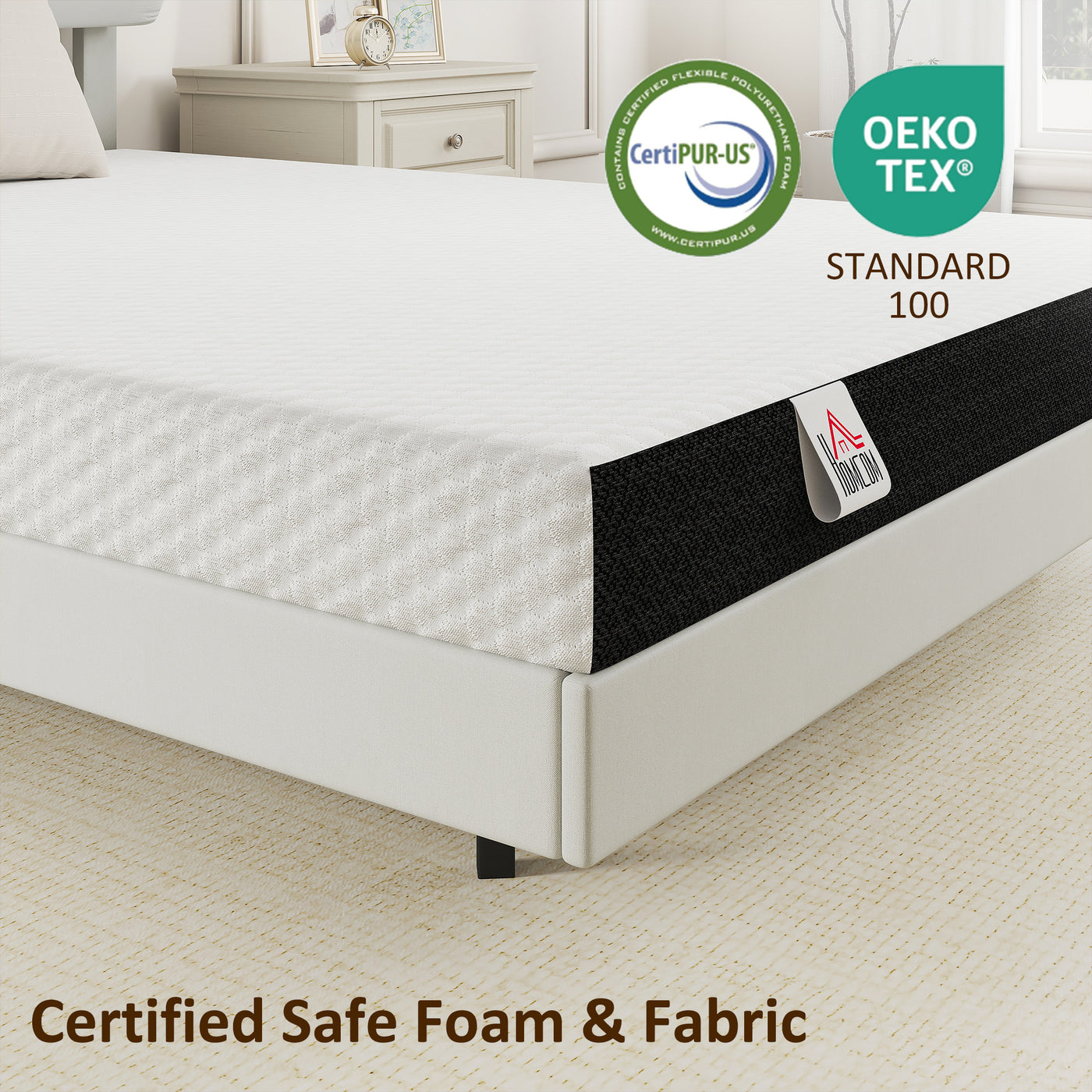 Full Mattress 6 Inch Memory Foam Mattress in a Box, Pressure Relief & Lumbar Support, CertiPUR-US Certified, Medium Firm