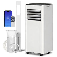 8000 BTU Portable Air Conditioner, AC Unit with Dehumidifier, Fan, WiFi Voice Remote Control, for Room up to 344 Sq. ft