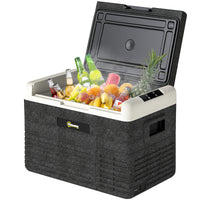 12 Volt Car Refrigerator, 32QT Car Fridge Electric Cooler, 12/24V DC and 100-240V AC, -68-68 ℉, Portable Refrigerator