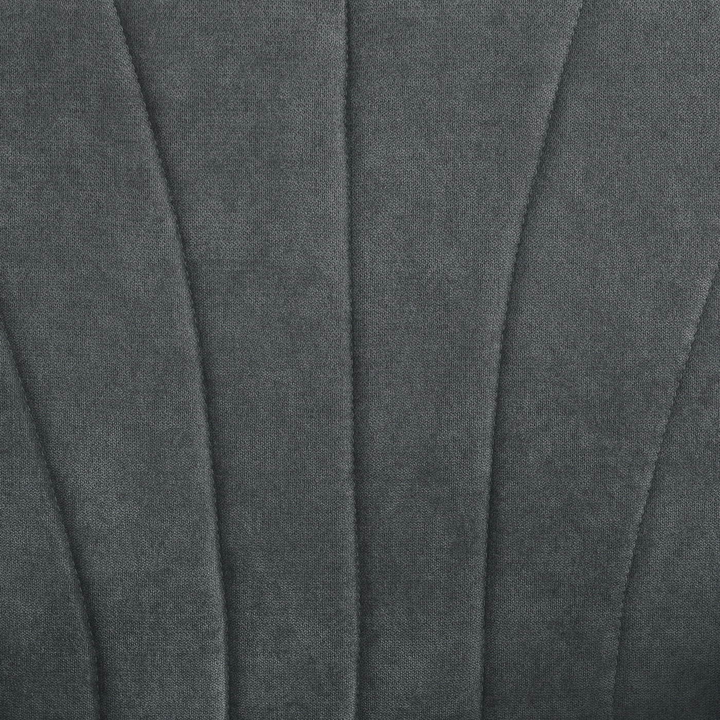 Fabric Armchair, Modern Accent Chair with Wood Legs for Living Room, Bedroom, Home Office, Dark Grey