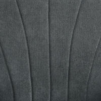 Fabric Armchair, Modern Accent Chair with Wood Legs for Living Room, Bedroom, Home Office, Dark Grey