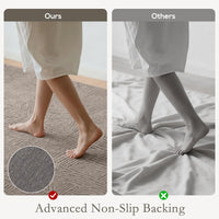 5x7 Area Rug, Luxurious Faux Fur Rug, Non-Slip Floor Carpet for Living Room, Bedroom, Dining Room, Tan