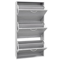 Shoe Storage Cabinet with 3 Flip Drawers, Narrow and Slim, 12 Pair of Shoes Organizer for Hallway, Entryway