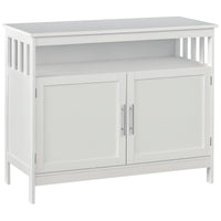 Wooden Console Table with Open Shelf and 2 layers Cabinet  Kitchen Furniture