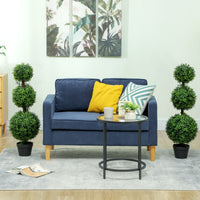 2 Pack 40" Artificial Trees, Boxwood Topiary Ball Trees with Pot for Indoor, Outdoor, Home Office, Living Room, Green
