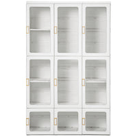 Small Apartment Bedroom Closet Foldable Portable Closet with Cube Storage Hanging Rods Magnet Doors, White