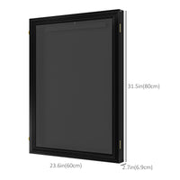 24" x 32" Hockey Jersey Frame, Jersey Shadow Box for Basketball, Football, Baseball, Black