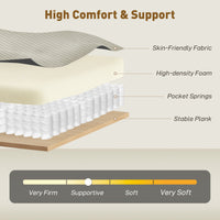 3 Seater Sofa, 74" Modern Corduroy Upholstered Couch with Thick Spring Cushions, Solid Wood Legs, Armrests, Beige