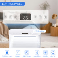 1260 sq.Ft Portable Quiet Dehumidifier for Home Laundry Room Bedroom Basement, 21pt Electric Moisture Air De-Humidifier with 3 Modes